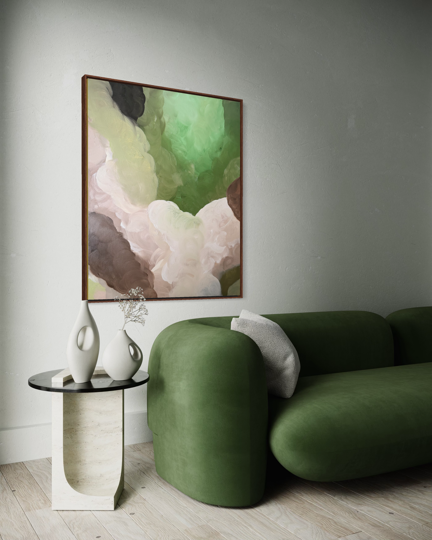 Malachite Abstract Art Print Jade Fairbairn Art